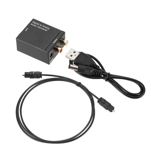 Adaptador de convertidor de Audio Digital óptico Coaxial a analógico, RCA L/R, con Cable óptico Toslink de 1m y Cable de alimentación USB - Product Image 1