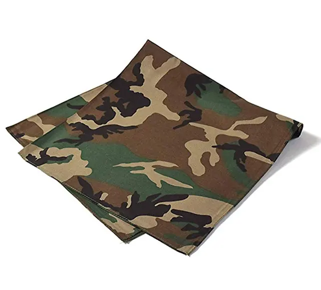 Di Vendita calda Su Ordinazione Camo Bandane Cotone di Paisley 100% Cotone Headwear