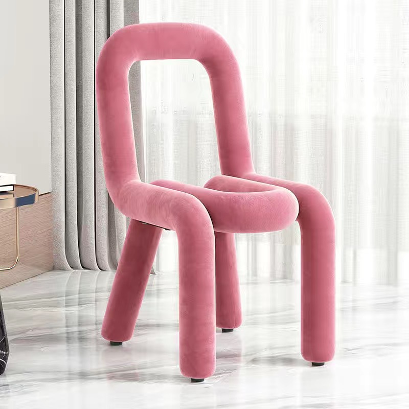 Backrest chair (pink)
