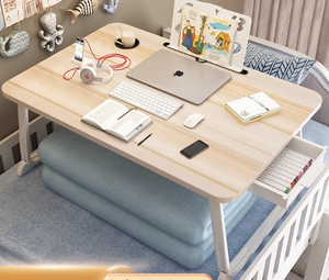 Gran escritorio para el hogar, mesa multifunción para comer en la cama, mesa de estudio con cajón, escritorio para juegos de ordenador