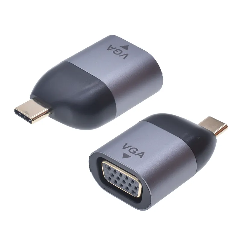 USB C 유형 C vga 변환기 어댑터 노트북 디스플레이 포트