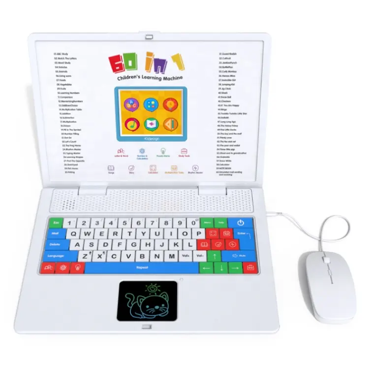 Vendita calda CT900 Learning Machine Laptop Kids Baby Computer con penna per Pad di scrittura per ragazzi e ragazze