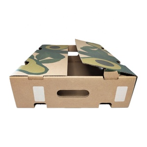 Durable Corrugated Paper Avocado Packaging Carton <strong>Box</strong> Large Capacity Vegetable Carton with Air Vent Printing Custom Fruit <strong>Box</strong>
