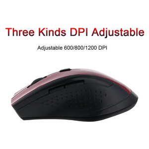 Mouse USB regolabile DPI Wireless Mouse 2.4G portatile ergonomico per computer portatili da gioco - Product Image 5