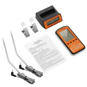 Termómetro digital para barbacoa con pantalla LCD de lectura instantánea inalámbrico y Sensor de dos sondas Sensor de temperatura de alimentos alimentado por batería - Product Image 2