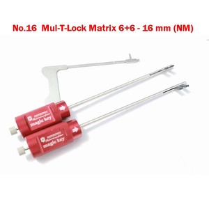 HaoshiマジックキーNo.16 Mul Tロックマトリックス6 + 6 - 16 mm (NM) ダブルビットロックマスターロックピックデコーダ安全ロックロックスミス - Product Image 2