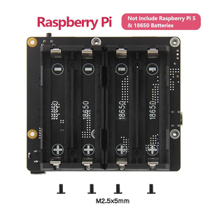 Placa de administración de energía y UPS X1202 con soporte de batería de 4 celdas 18650 para Raspberry Pi 5 - Product Image 6