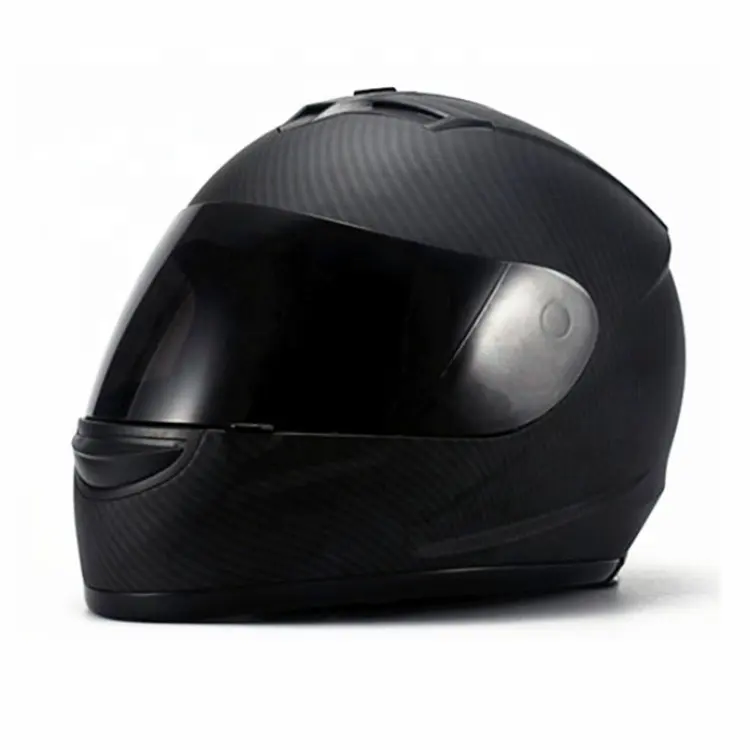 Sicurezza per uomo adulto piccolo indice in fibra di carbonio sport batteria elettrica Moto Full Face Bike Moto casco certificato produce