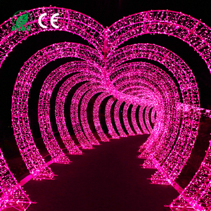 LED decoración de vacaciones decoración centro comercial Hotel Año Nuevo colorido Navidad arco esférico lámpara de modelado