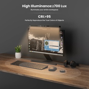 5 Farb temperatur Stufenlose dimmbare Monitor lampe Schreibtisch lampe mit Speicher funktion und Touchscreen-LED-Bildschirm Schreibtisch lampe Laptop