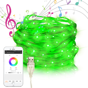 LED APP Control <strong>String</strong> <strong>Light</strong>, LED Lcicle <strong>Light</strong> <strong>String</strong>, Warm White Fairy <strong>Light</strong> <strong>String</strong> for Indoor Outdoor Wall Decoration - Product Image 2