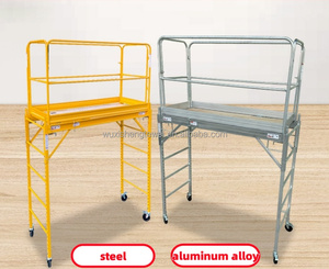Modelo múltiple 6m 5 pies andamio móvil plataforma escalera escalón marco andamio para piezas de construcción torre de andamio telescópico - Product Image 2