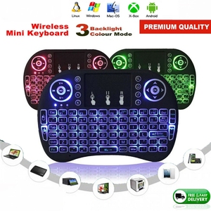 2.4GHz I8 Mini <strong>Wireless</strong> <strong>Keyboard</strong> With <strong>Touchpad</strong> and LED Backlit USB Receiver Remote G for ResTberry TV Box Android PC - Product Image 2
