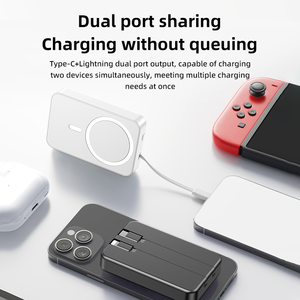 ポータブル10000mAh屋外発電所高速25W USB/DCワイヤレス充電LEDディスプレイ磁気機能タイプC入力20W出力 - Product Image 3