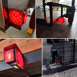 TSINYE 12v kırmızı Led far kuyruk işık römork dalgıç tekne kamyon Rv nokta sol ve sağ sinyal lambası fren lisans dur - Product Image 4