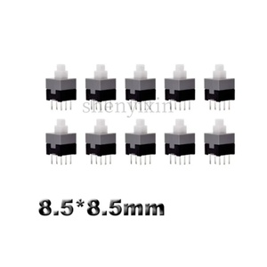 10 PCB tattile Micro Mini chiavistello pulsante di blocco automatico interruttore di sblocco DIP 6 Pin tappo 5.8*5.8/7*7/8*8/8.5*8.5mm - Product Image 2