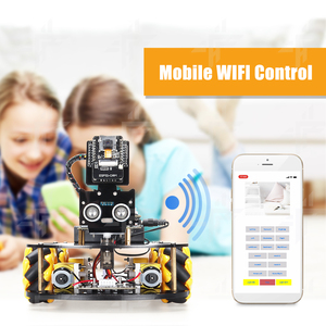 Tscinbuny 4WD ESP32 kam Omni Robot kiti programlanabilir engel kaçınma takip akıllı kamera Robot araba başlangıç kiti Arduino için