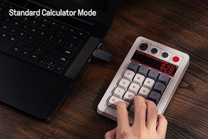 Soporte PC estándar Hot-swappable Shortcut BT/2,4G 8Bitdo 18 Keys Retro Mechanical Numpad para Windows Android Calculadora - Product Image 4