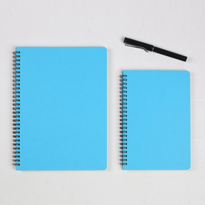 Cuaderno encuadernado en espiral tamaño B5 al por mayor, 60 páginas forradas con logotipo personalizado, cubierta de PU, papel colorido para estudiantes y regalos - Product Image 4