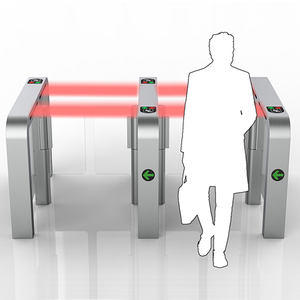 Control de acceso automático Puerta de velocidad de seguridad Barrera de torniquete oscilante Incluye tipos de barrera de brazo de caída de aleta oscilante - Product Image 1