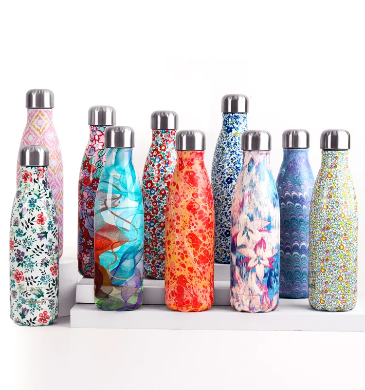 Manufactory direct 500ml thermos flask cola shape water bottle stainless steel water bottle for kids