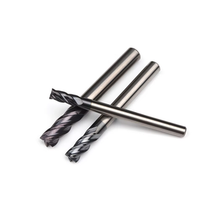 Frezeler kesme 4 flüt değirmen 1/1.5/2/2.5/3/4/5/6mm alaşım karbür Tungsten çelik freze kesicisi End Mill Metal kesici - Product Image 1