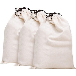 Custom Organic Cotton <strong>Draw</strong> <strong>String</strong> <strong>Bags</strong> Small Lightweight Eco-Friendly Packaging with Letter <strong>Pattern</strong> - Product Image 6