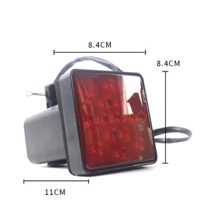 OVOVS evrensel Anti çarpışma sinyal lambası uyarı ışığı füme kırmızı Lens 12/15 LED kamyonet römork kuyruk lambası arka ışık - Product Image 5