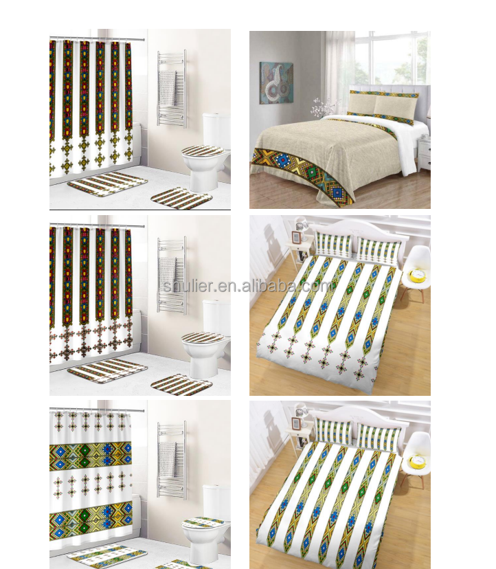 1A008 3 pcs(2 pillow covers and 1 quilt cover)