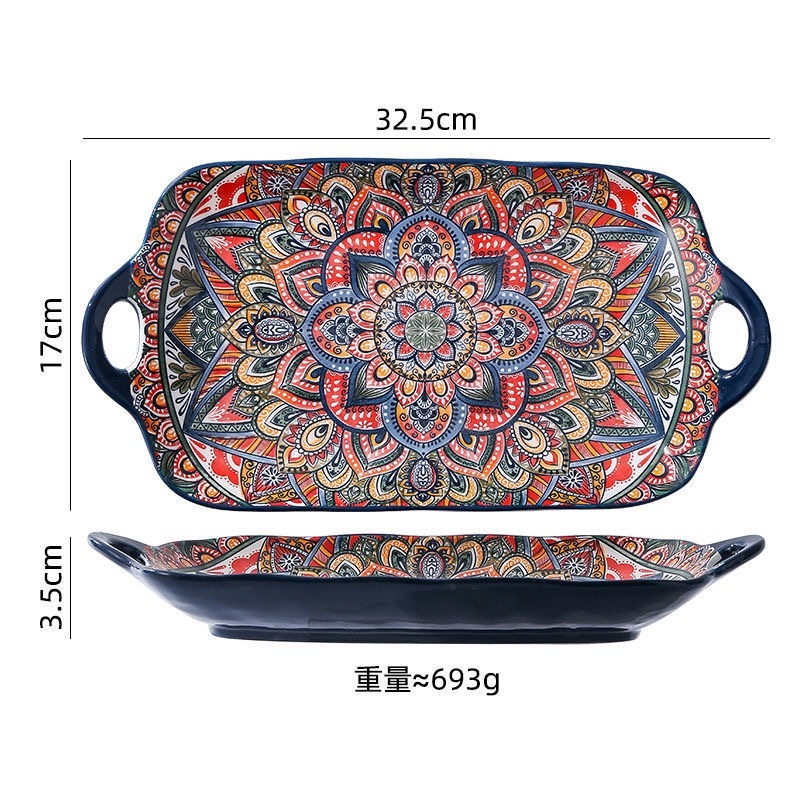 12''rectangle plate