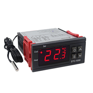 LCD Digital controlador de temperatura termostato STC-1000 1m Sensor NTC termostato regulador del calentador de refrigerador de dos salida de relé