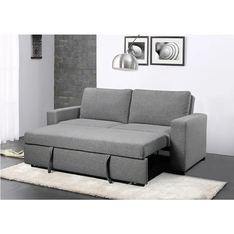 Lüks modern keten kumaş 2 koltuk oturma odası kanepe köşe kanepe düz çekin çekyat