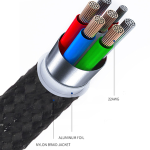 厂家直销1m 2m 3m尼龙编织快速充电USB a型C数据线60W 100W铝合金设计充电型C线 - Product Image 5