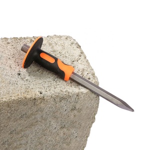 Chrome Plating Anti-smashing Rubber Sleeve sharp Point Stone <strong>Masonry</strong> <strong>Chisel</strong> - Product Image 6