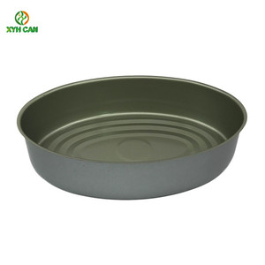 带易开盖的罐头容器，用于金枪鱼鱼皮沙丁鱼包装椭圆形锡罐 - Product Image 2