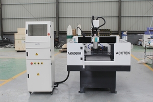 AccTek 6060金属数控路由器Atc 3轴数控雕刻模具铣削3D机床数控金属路由器