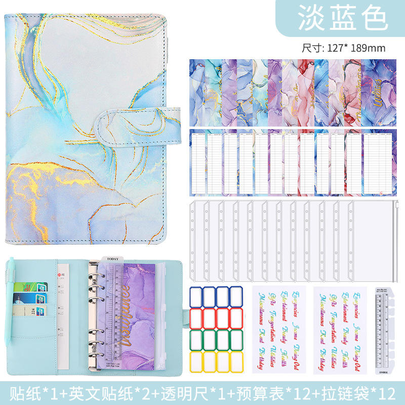 หินอ่อนที่มีสีสันสีฟ้าอ่อน