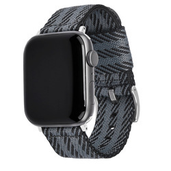 Black gray + silver buckle
