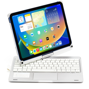 Nueva llegada para iPad 10th 10,9 pulgadas 360 grados de rotación aceptar OEM con BT retroiluminado Touchpad teclado inalámbrico funda Tablet - Product Image 2