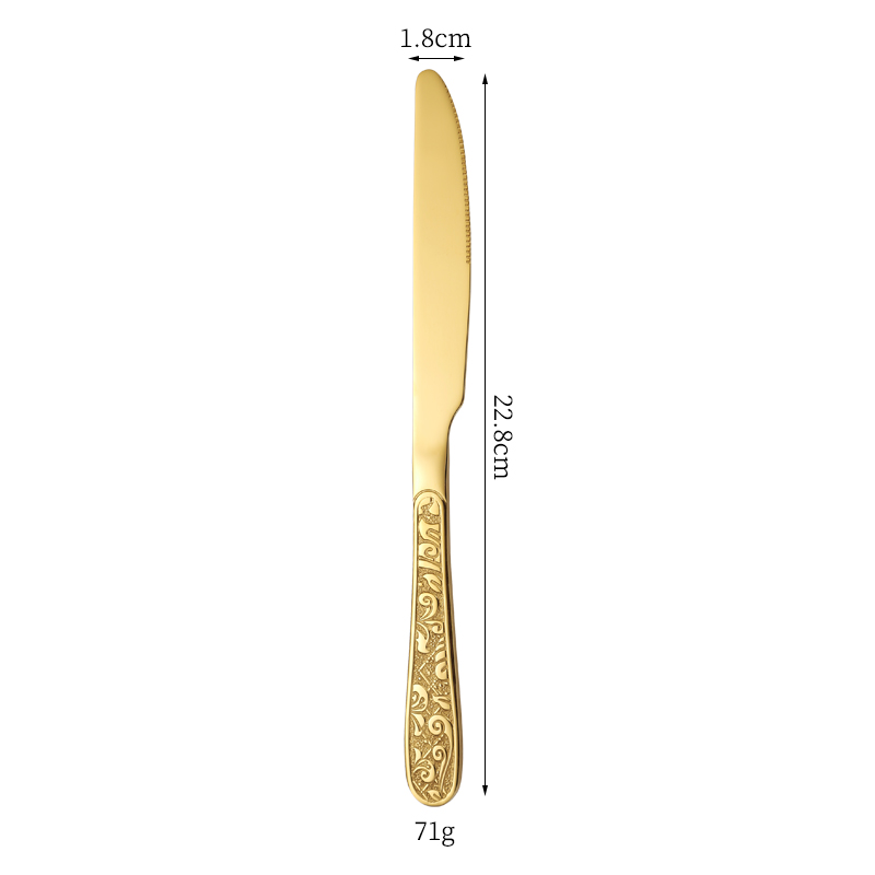 cuchillo de oro