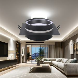Modern Design <strong>GX53</strong> <strong>LED</strong> Light Frame Ceiling Fixture 7W Cob Chip Recessed Downlight Fitting GX 53 <strong>LED</strong> Down light - Product Image 2