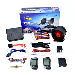 Sistema de alarma de coche bidireccional de Control de nueva tecnología con pantalla LCD Sensor ultrasónico largo y Sensor de choque DC12V Coche universal - Product Image 1