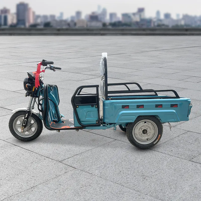 Triciclo eléctrico de 1000W para adultos de carga Triciclos de carga usados en granja Potente uso en granja Scooter eléctrico Motocicleta para carga