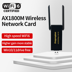 USB 2.0 AX1800M WIFI 6无线网卡支持平板电脑笔记本电脑台式机高速WIFI AX1800接收器 - Product Image 4