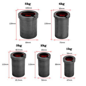 高纯度石墨抗氧化剂耐高温石墨坩埚用于金银和铜 - Product Image 2