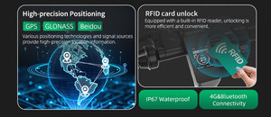 24-дюймовый цифровой измеритель для езды навигации IPX7 водонепроницаемый ЖК-дисплей для велосипеда с дистанционным управлением - Product Image 2