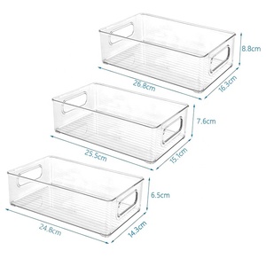 Multifunctional PET Refrigerator Storage Box Freezer Storage Organizer <strong>Bins</strong> for Kitchen - Product Image 4