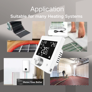 Telecomando Tuya Smart Life controllo del termostato Wifi con modalità programmabile doppio Display per termostato riscaldamento a pavimento - Product Image 6
