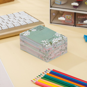 Bloc de notas estacionario bonito de Color Pastel grande, notas adhesivas personalizadas, notas adhesivas autoadhesivas - Product Image 4