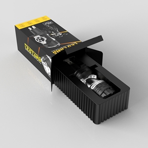 Süper parlak Mini projektör Led 3 Lens H4 110W far ampulü Led projektör Lens motosiklet veya arabalar için lazer ışığı ile - Product Image 5